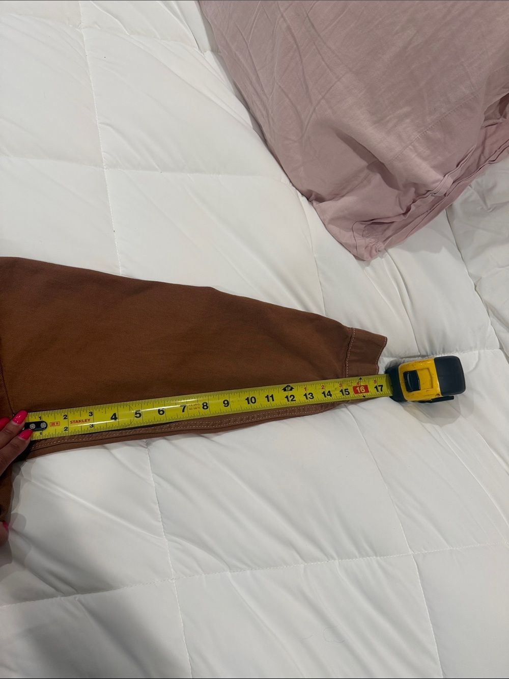 Topshop Cropped Brown Denim Jacket - Picture 7 of 8